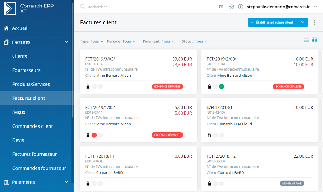 FACTURES -  Gérer les documents de l'entreprise